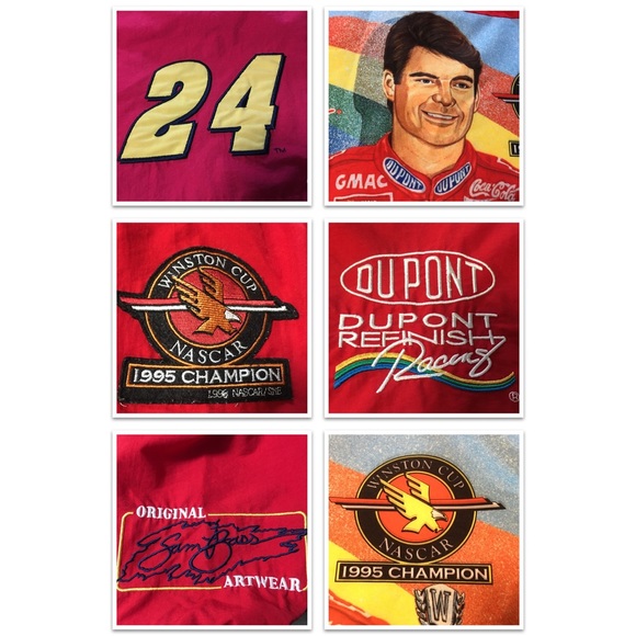 RARE VTG 1995 Jeff Gordon Racing Jacket Nascar Speed Zone XL HTF - Picture 7 of 16